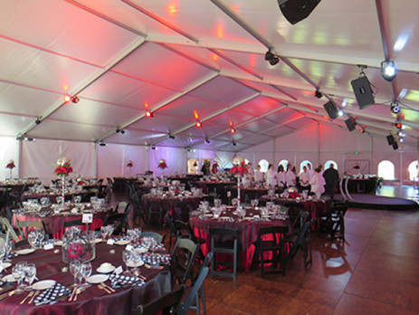 clearspan tent rental large windows show event party wedding reception indoor 