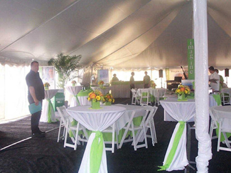 corporate tent rental cocktail lounge