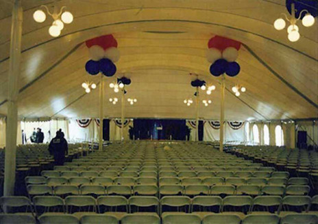 corporate tent rental candidate election