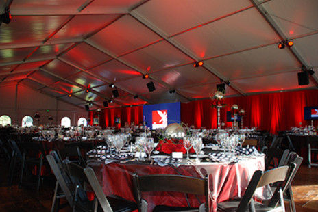 lighting tent rental mood ambiance accent lights dinner red