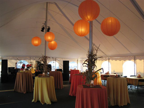 lighting tent rental mood ambiance paper hanging globes
