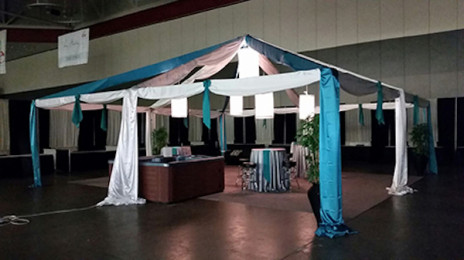 tradeshow tent rental booth pergola seating