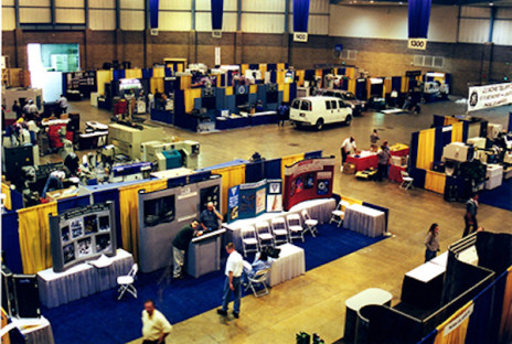 tradeshow tent rental event showing