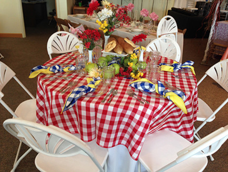decor and design tent rental picnic country theme table dinner lunch
