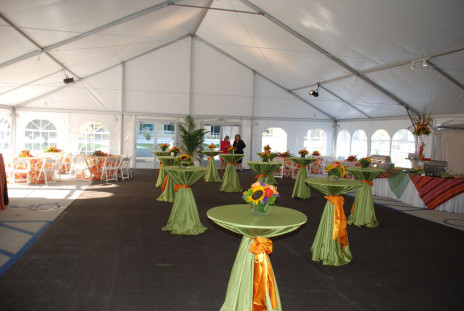 decor and design tent rental cocktail tables linens